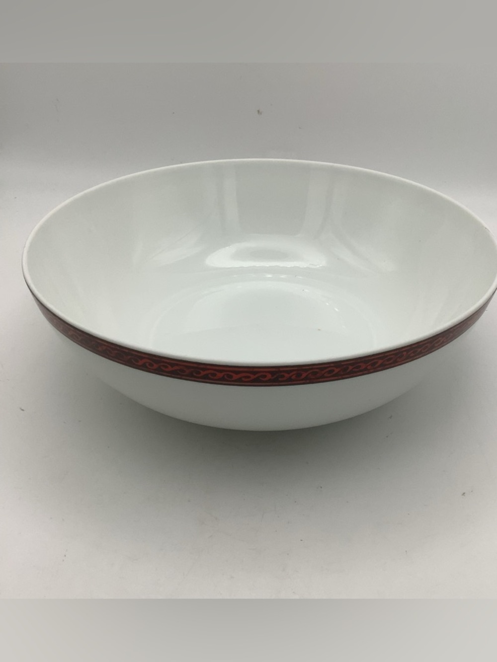 Vintage Block Bidasoa Flamenco Spain Red and White Serving Bowl